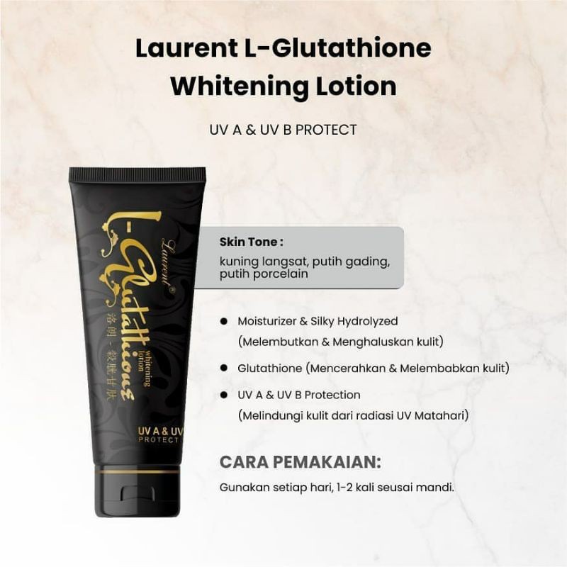 laurent gluta body lotion whitening