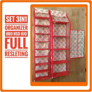 3 IN 1 ORGANIZER SET RAK TAS HBO RAK SEPATU HSO HANGER 