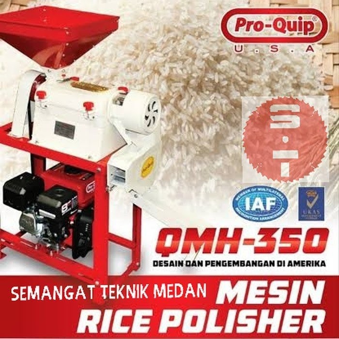 QMH350 MESIN GILING GILINGAN PADI RICE POLISH PROQUIP PRO QUIP QMH 350