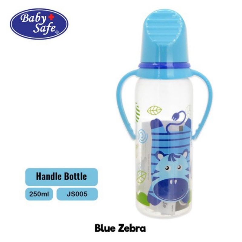 Baby Safe Feeding Bottle With Handle Botol Susu 250 ml (JS005)