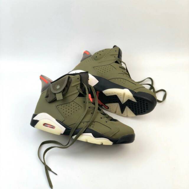 travis scott x jordan 6 olive