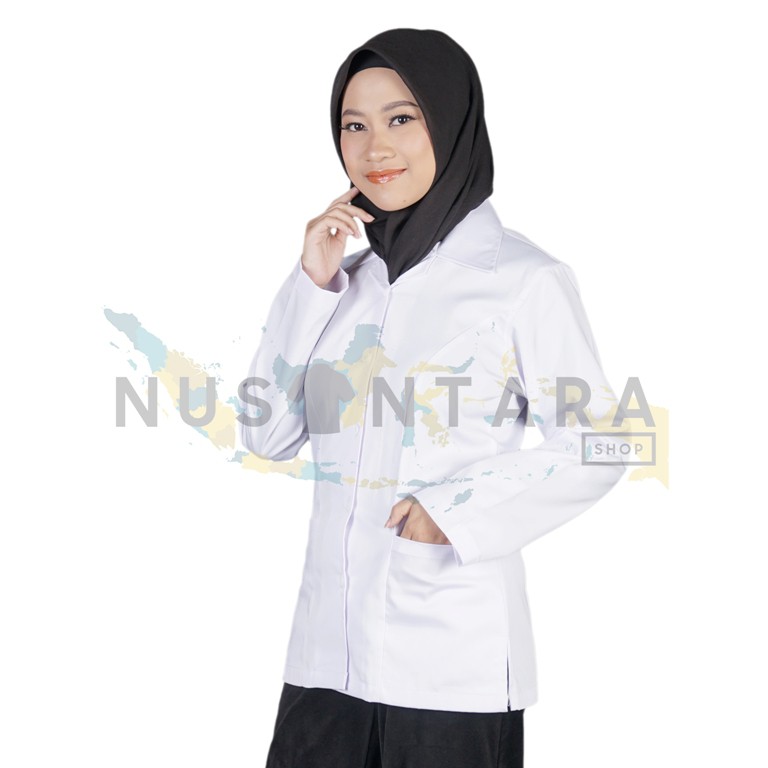 Baju Kerja Dinas Putih Pns Perawat Wanita PDH Putih Kemeja Kerja Pns Wanita Kemeja Dinas Putih Perawat Baju Putih PNS Wanita Seragam Putih PNS Kemeja Putih Kerja