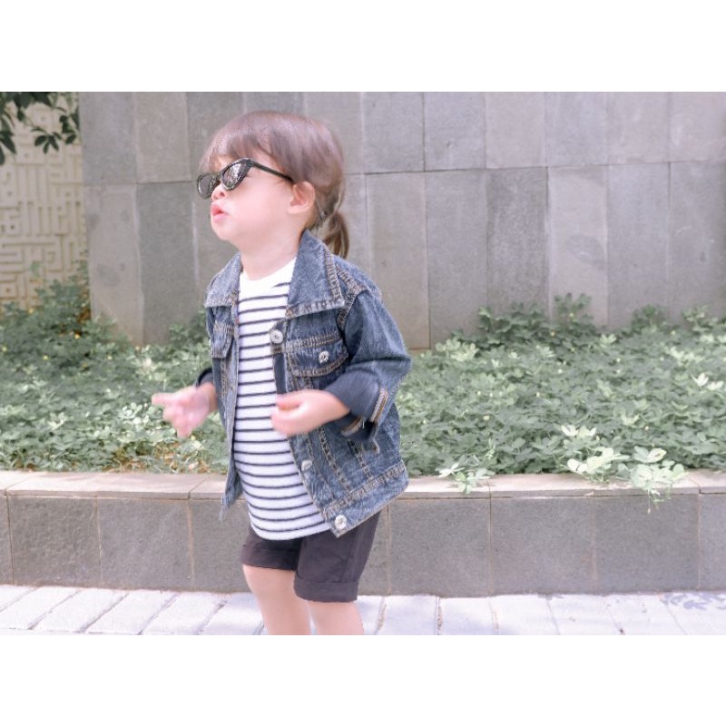 SAKARU - OVERSIZE DENIM JACKET - KIDS BABY UNISEX BOY GIRL JEANS JAKET OVERSIZED ANAK BAYI BABYLANO-5