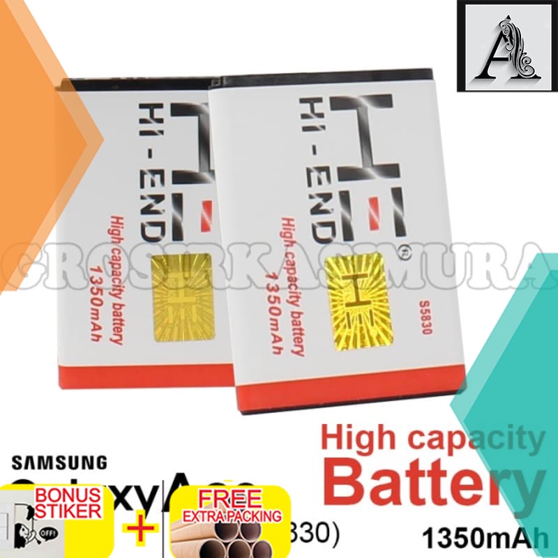 

Grosir Baterai Android / BATERAI Samsung Galaxy S5830/ HI END Battery 1350MAh