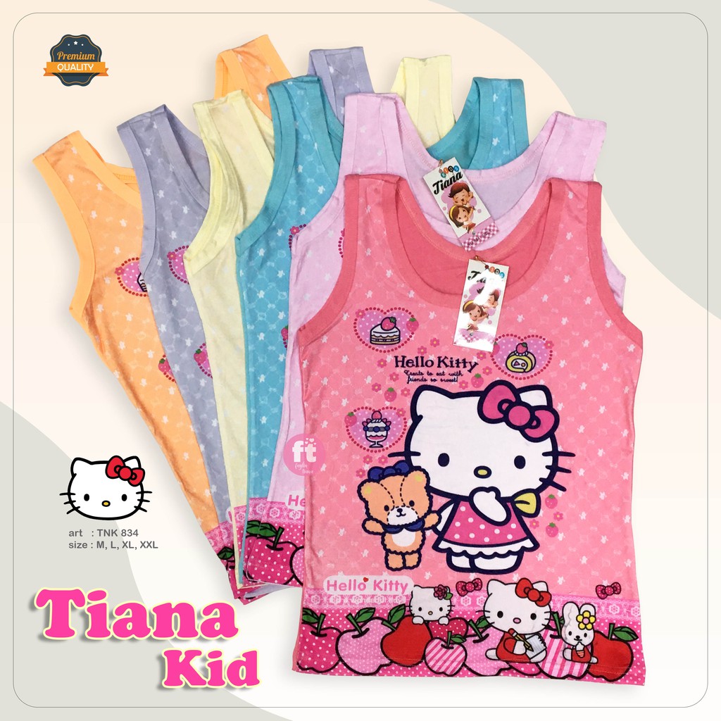 TIANA KIDS | Tanktop Anak / Atasan Anak / Singlet Anak / art TNK 834