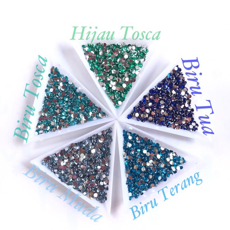 PACK BESAR RHINESTONE 3MM isi 10.000pcs Manik manik Bahan Craft Nailart Henna Swarovski bling bling