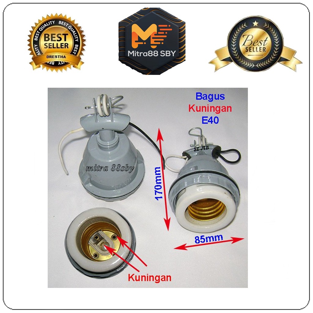 Mitra88sby fitting lampu besi mercury e27 ( fitting gantung mercury )