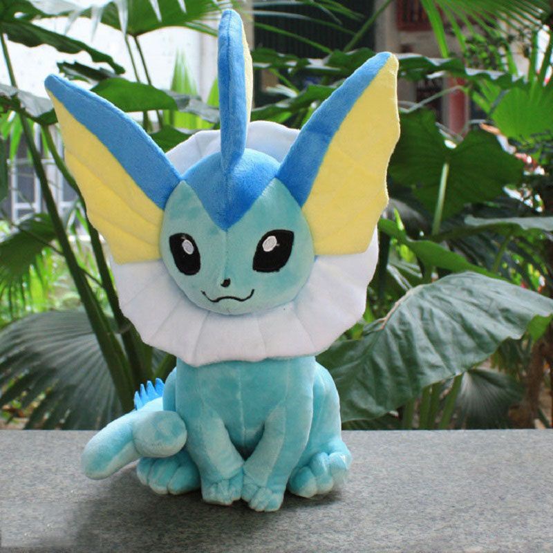 Vaporeon Ukuran Besar Pokemon Lucu Evolus Lembut Mainan Mewah Boneka Hadiah Anak Baru