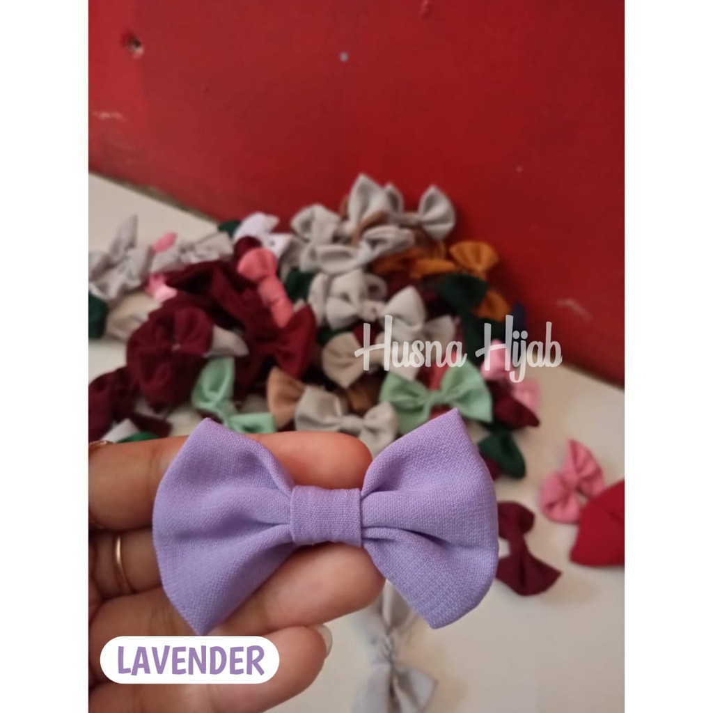 [HUSNA HIJAB] SOUVENIR Bros Pita Kecil Ecer Bahan Wolfis / Bros Pita-Lavender