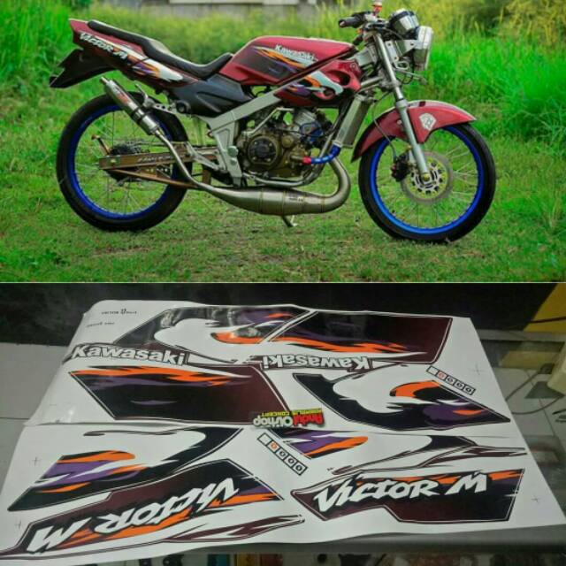 MURAH STRIPING STIKER NINJA VICTOR 150
