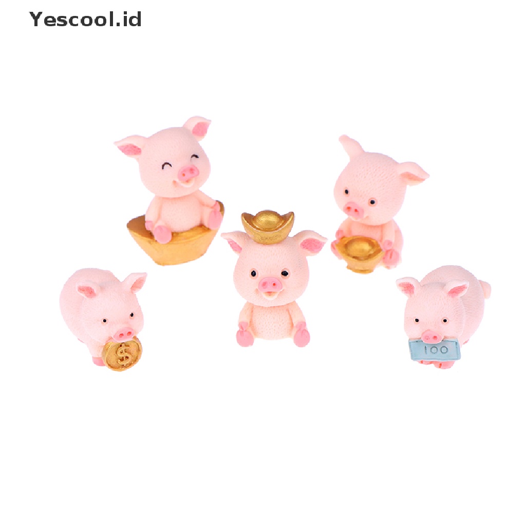 (Yescool) Miniatur Babi Fortune Untuk Dekorasi Rumah Boneka