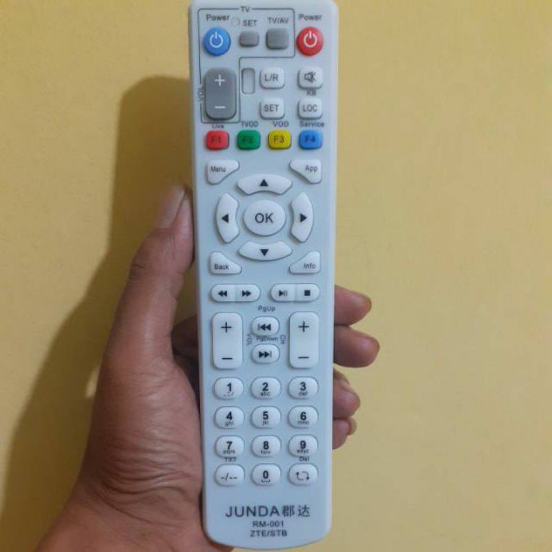 Remot Remote Receiver STB USEE TV Indihom MNC PLAY Speedy TV ZTE Junda RM-001