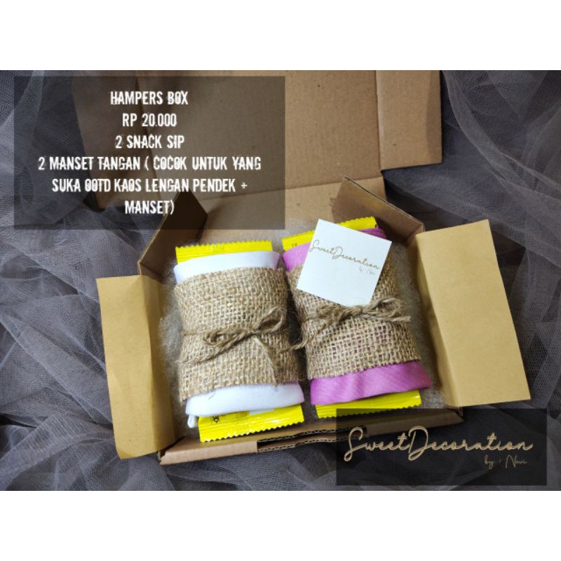 

HAMPERS BOX SNACK + MANSET