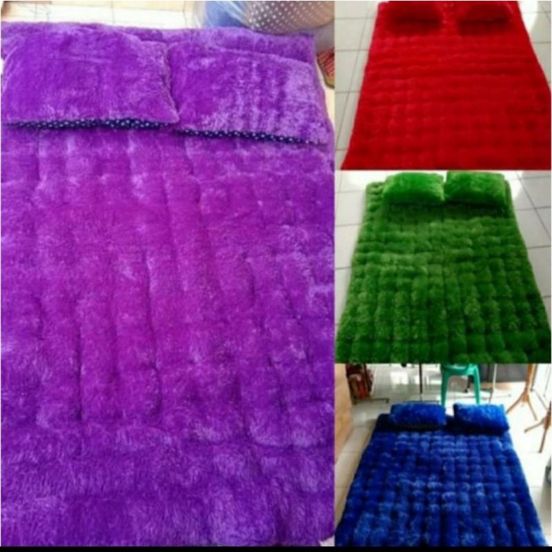 kasur bulu kasur lantai tebal