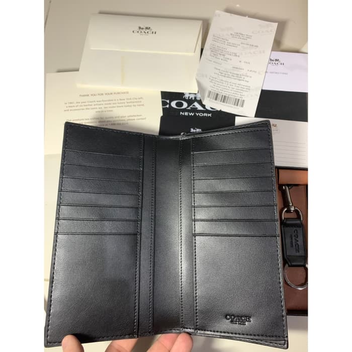 DOMPET Coach LongWallet Emboss Pria ORIGINAL 100%