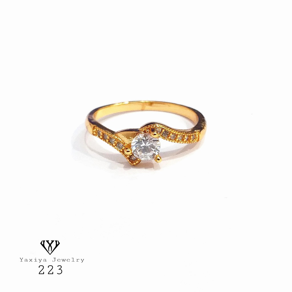 

Cincin Lapis emas Permata Perhiasan imitasi Yaxiya Jewelry 223