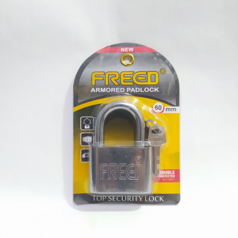 Gembok Freed 60mm Leher Pendek Asli Original