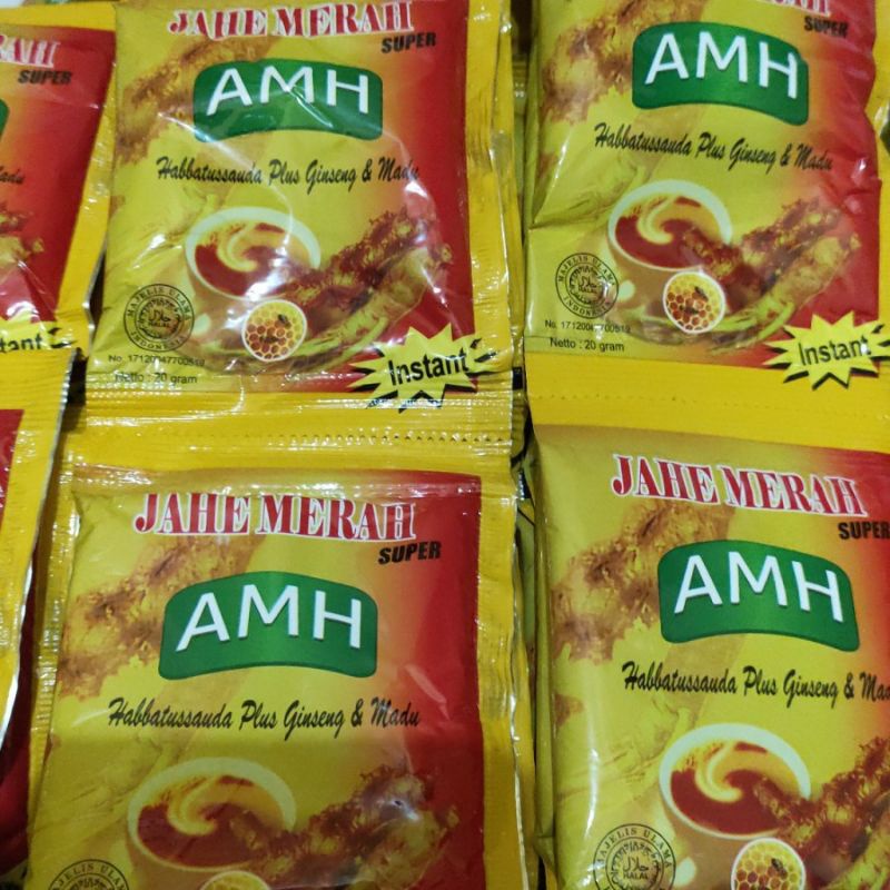 

PROMO!!! Jahe merah SUPER AMH /RENCENG, isi 12 sachset|Original