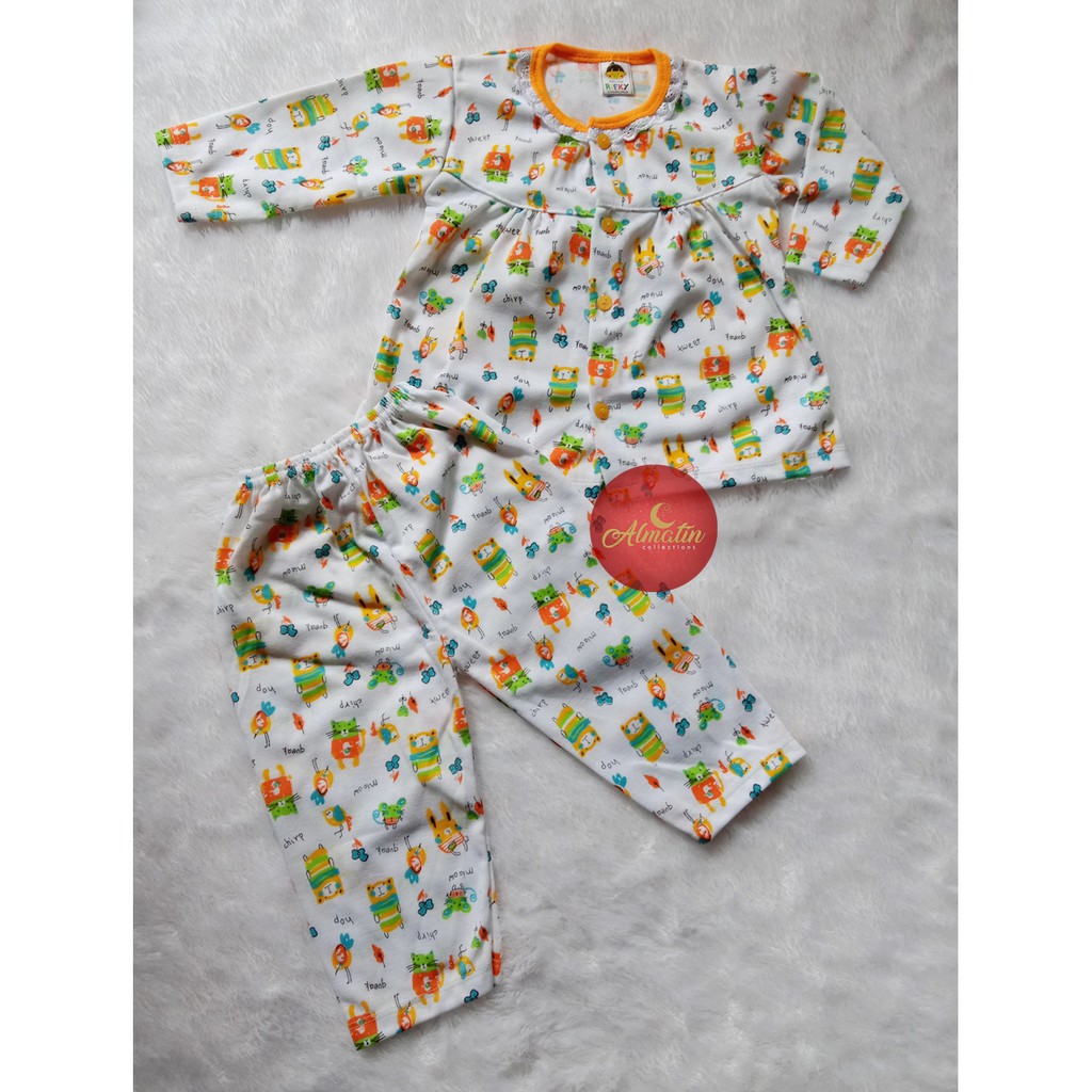 3 Set Setelan Panjang Piyama Panjang Baju Tidur Bayi /Setelan Baju Bayi 3-18 Bulan /Baju Anak 3 STEL