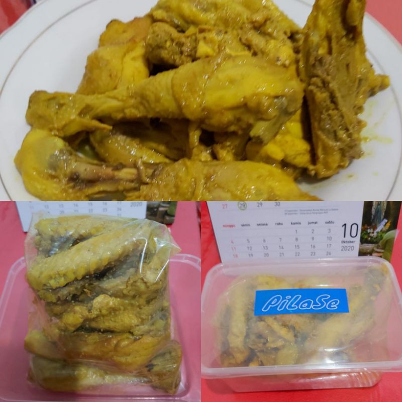 

Ayam kampung ungkep bumbu kuning siap goreng / ayam kampung / ayam bumbu kuning / frozen