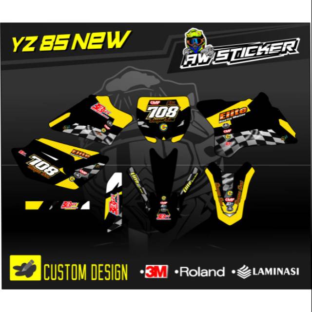 DECAL STIKER YZ 85 NEW - YZ 85 LAMA DESAIN CUSTOM FULL BODY