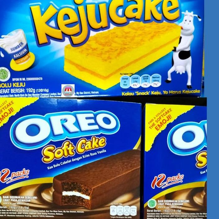 

Update! Keju Cake & Oreo Soft Cake Netto12pcs x 16gr