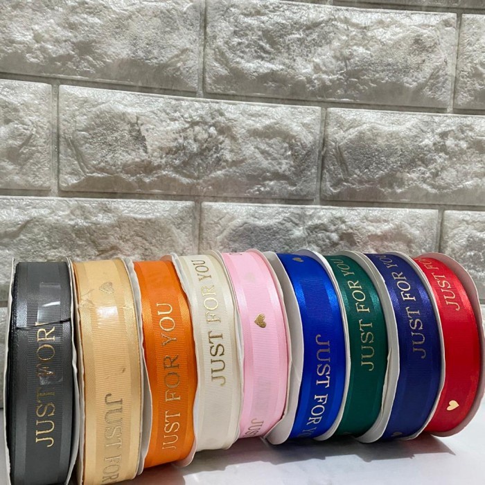 

PITA JUST FOR YOU PREMIUM 2,5CM 1 METER RIBBON HAMPERS KADO HADIAH