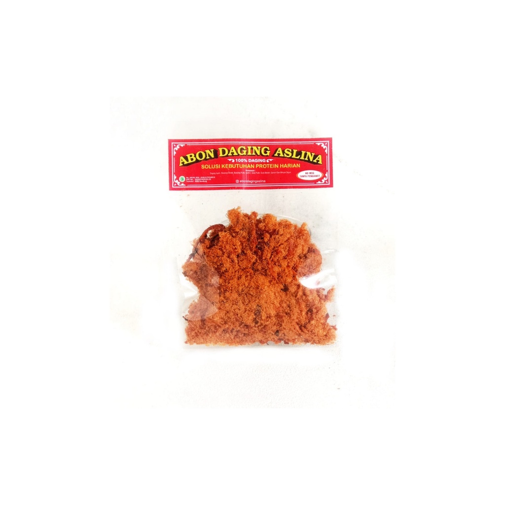 

Abon Daging Ayam Aslina 25g Premium Super Enak Halal Non MSG Tanpa Pengawet Kemasan Praktis Murah Homemade Bandung