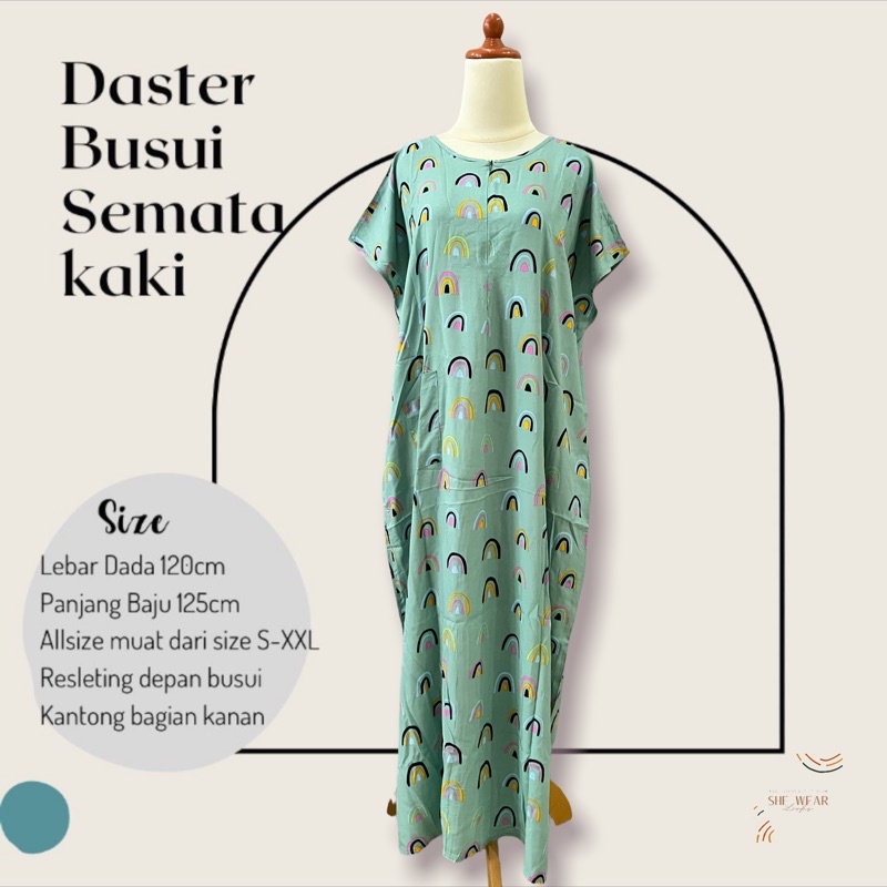 DASTER BUSUI SEMATAKAKI|DASTER ADEM|DASTER SEMATA KAKI | DASTER RAYON | DASTER PANJANG| DASTER MURAH-383