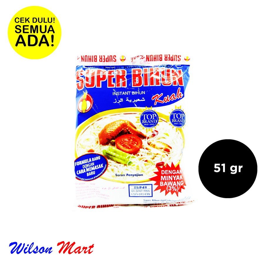 

SUPER BIHUN INSTANT KUAH