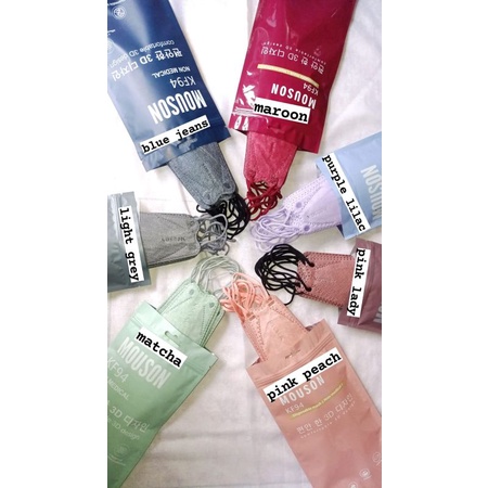 MASKER KF94 / KF94 WARNA / MASKER KF94 MOUSON