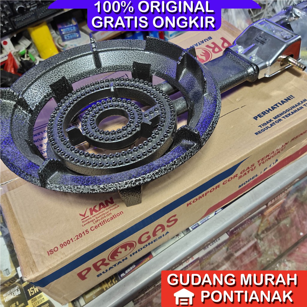 Kompor Gas Cor Progas api 1000 seribu komersil restoran usaha 31A
