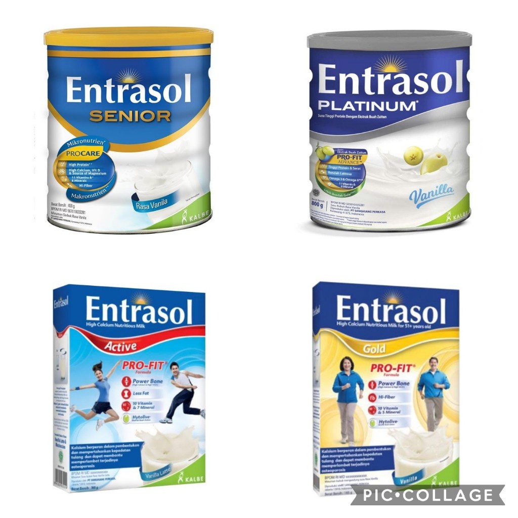 

Susu Entrasol Gold / Active / Senior / Platinum 160/175/350/400/600/800Gram