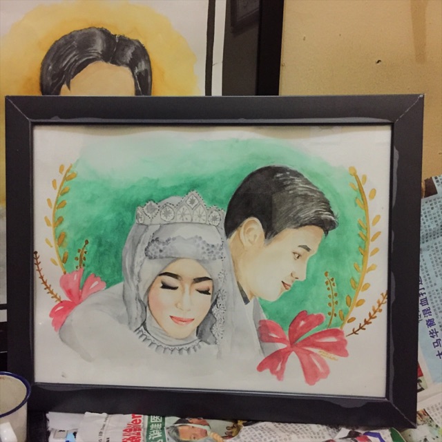 

Jasa lukis hadiah unik (ukuran A3)