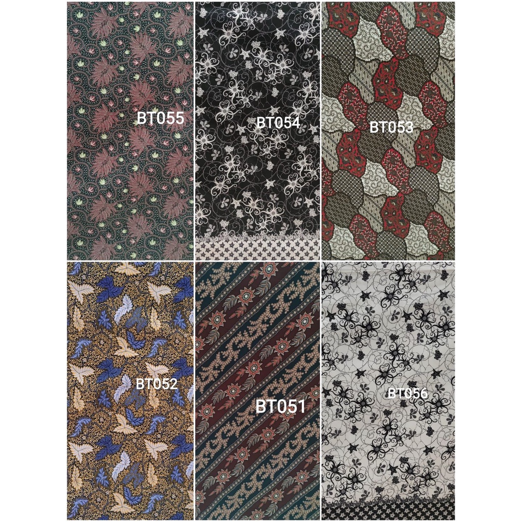 BT 052 kain batik terbaru jual meteran rollan harga per setengah meter  happychild