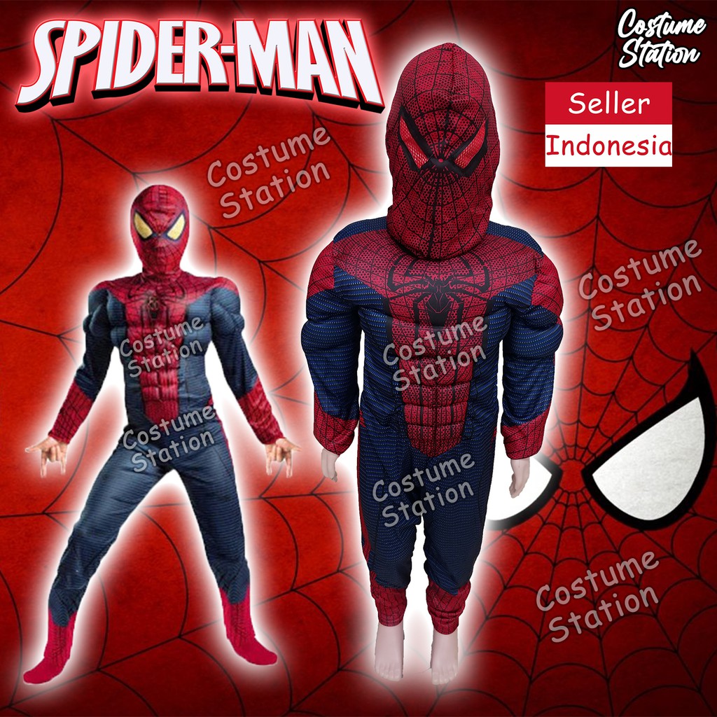 Kostum Superhero Spiderman Avengers / Costume Avenger Marvel anak laki