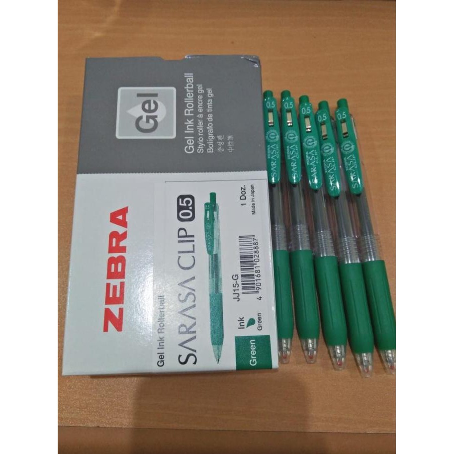 

Promo Awal tahun Zebra Sarasa Clip JAPAN 0.5 Gel Ink Rollerball / Pulpen Gel Hijau Tua Promo Awal