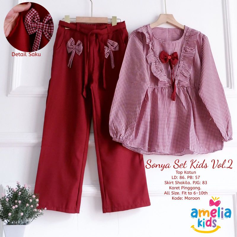 Pakaian SONYA SET KIDS VOL#2 BY AMELIA KIDS FASHION