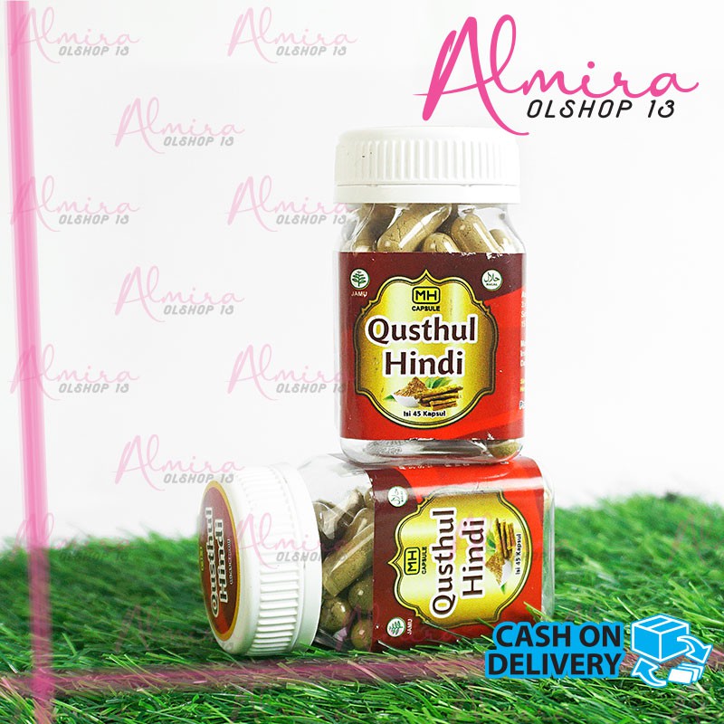 Qusthul Hindi Kapsul Asli / Qist Al Hindi 45 Kapsul Serbuk Obat Herbal