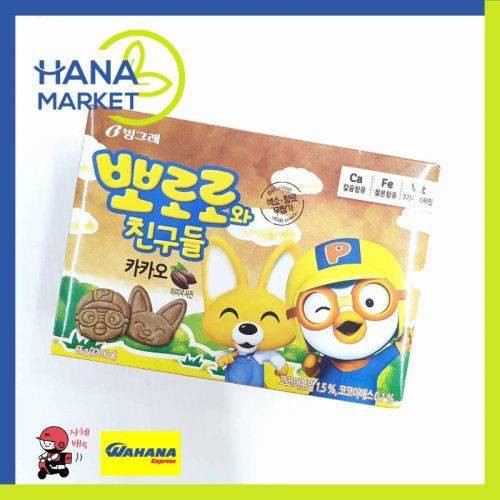 

BINGGRAE PORORO BISCUIT CACAO 65GR / HANA MARKET