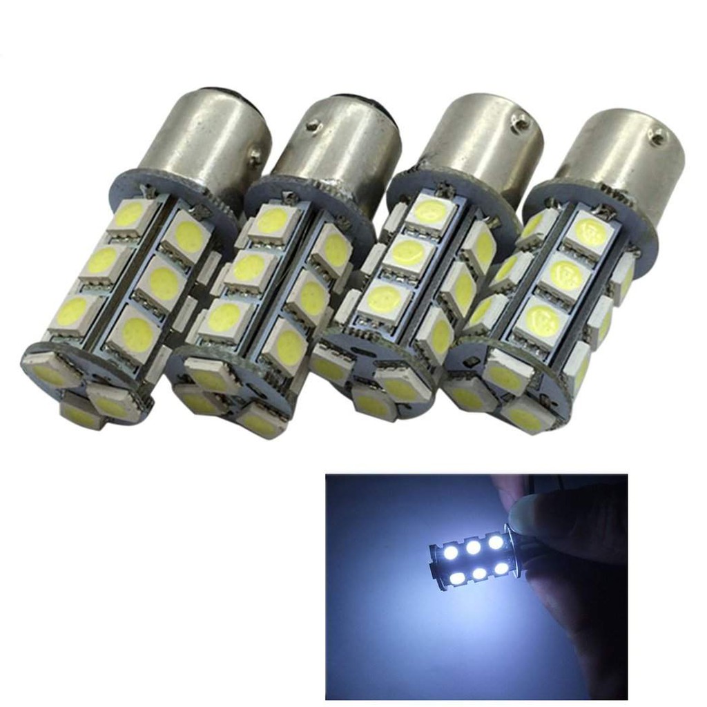 LAMPU REM STROBO KEDIP PUTIH 2 KAKI 1157 SMD 5050 18 TITIK