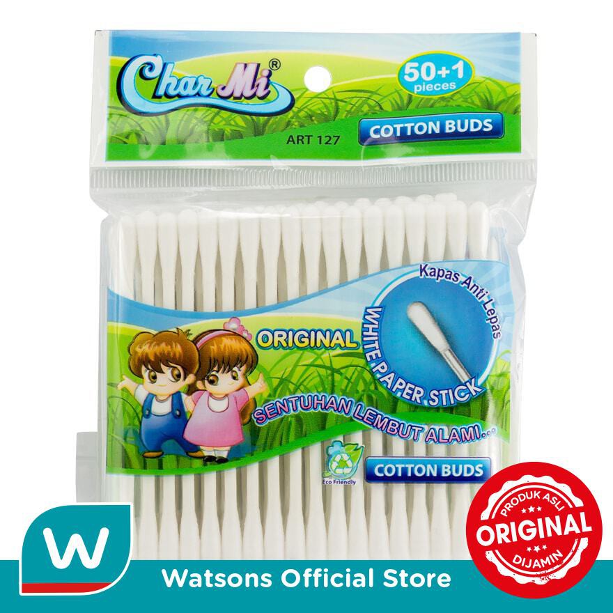 Charmi Cotton Bud Paperstick 50+1's