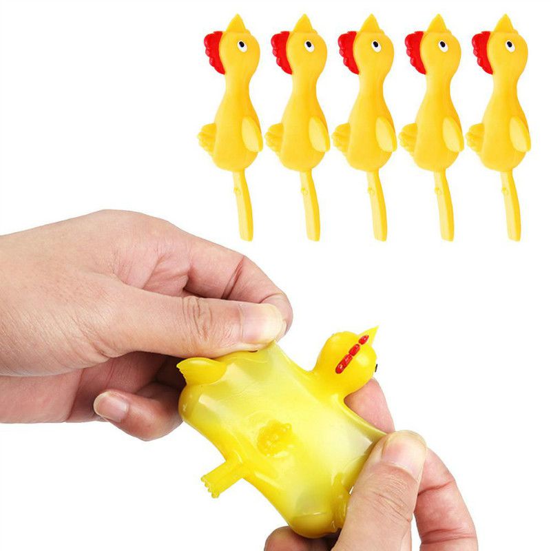 1pcs Catapult Turkey Funny Chick Launch Slingshot Novelty Toy Decompression