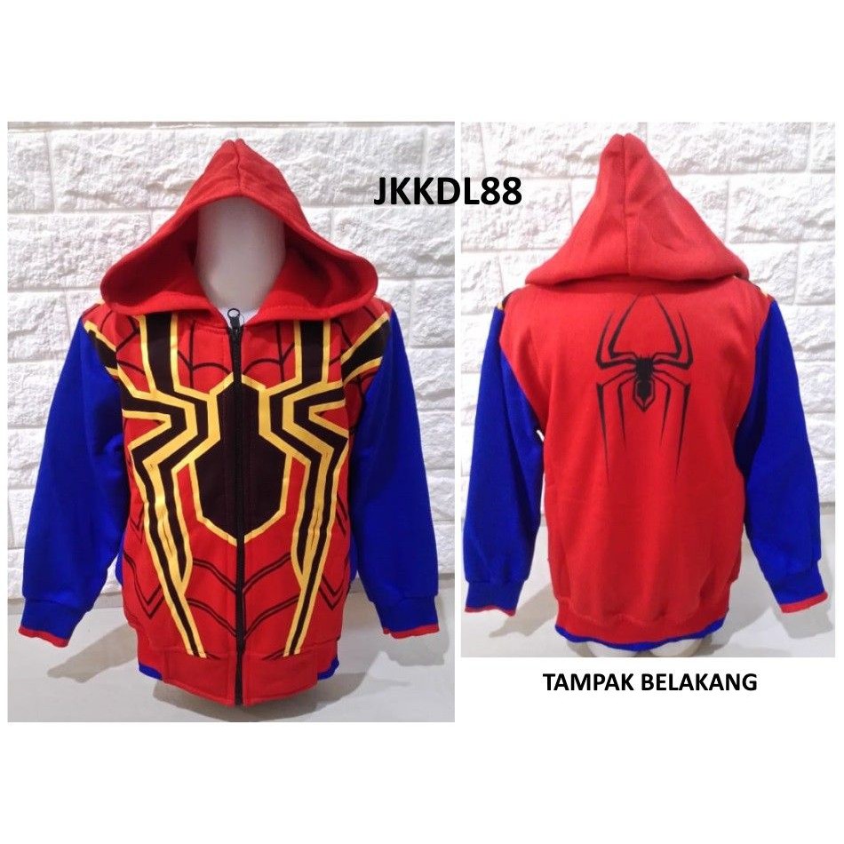 JKKDL88 - Jaket Anak Laki Jaket Anak Cowok Spiderman Infinity War - UKURAN M, L, XL