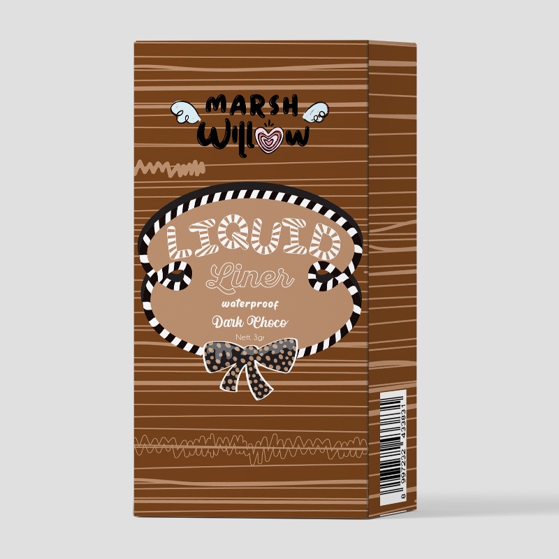 MARSHWILLOW LIQUID EYELINER BLACK FOREST BY NATASHA WILONA - EYELINER (BPOM)/ JELLY GEL EYELINER