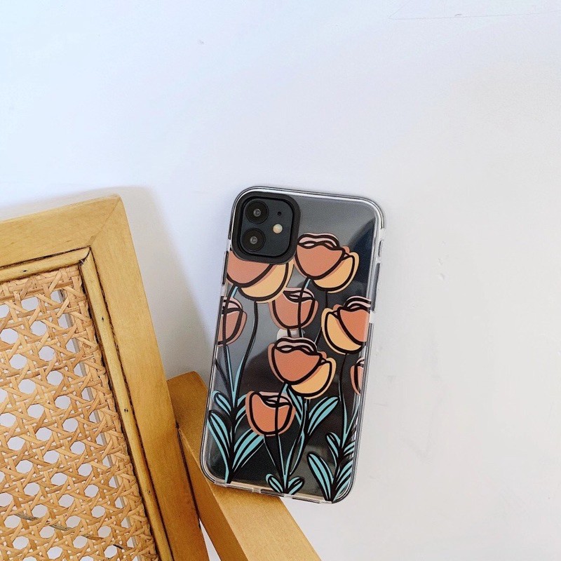 Tulip Case Iphone SE2  7 7+ 8 8+ X Xs Xr XsMAX 7plus 8plus  12 mini 12 Pro Max 12Promax 11pro 11