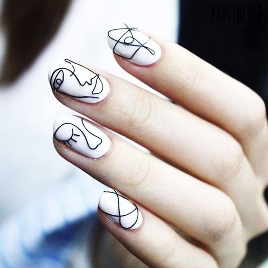 Stiker Kuku Motif Print Hewan Untuk Dekorasi Manicure