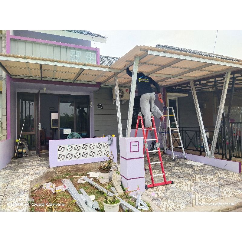 kanopi atap alderon single