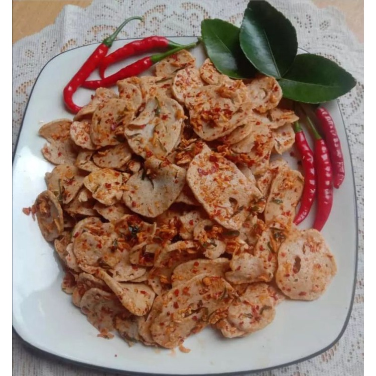 

[CEMILAN IBANK] Basreng Daun Jeruk || Makaroni Daun Jeruk || Rasa: Pedas & Gurih (250g & 500g)