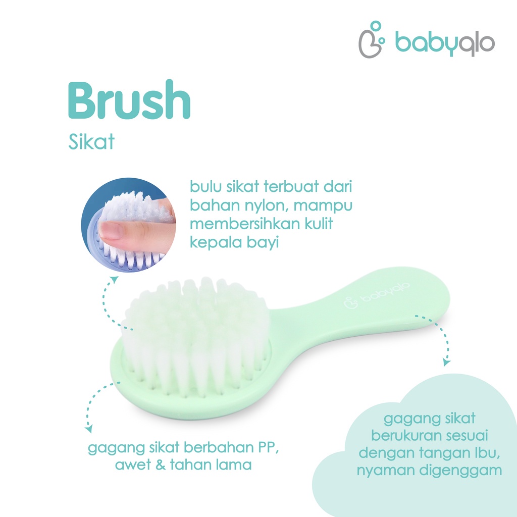 BabyQlo Brush and Comb 9016 Sikat dan Sisir Bayi